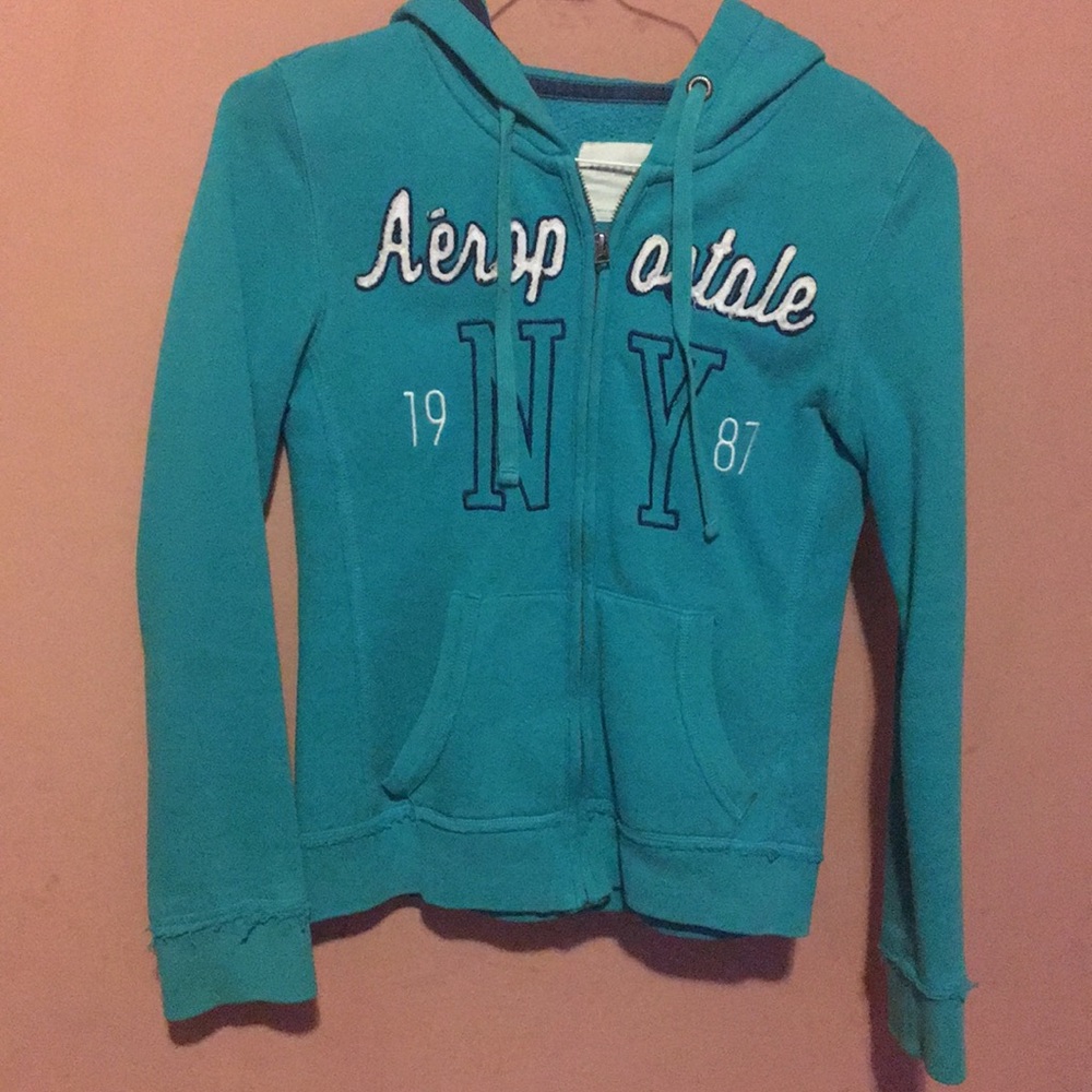 Aeropostal turquoise sweater